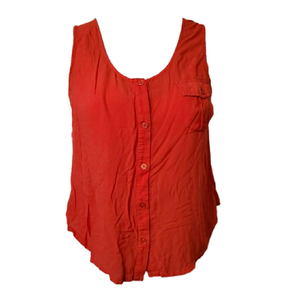 torrid Tops - Torrid Soft & Airy Button Tank w/ Front Pocket